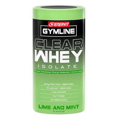 Clear Whey Isolate Protein 480g della gymline al gusto lime e menta. In vendita su dietaesport.com
