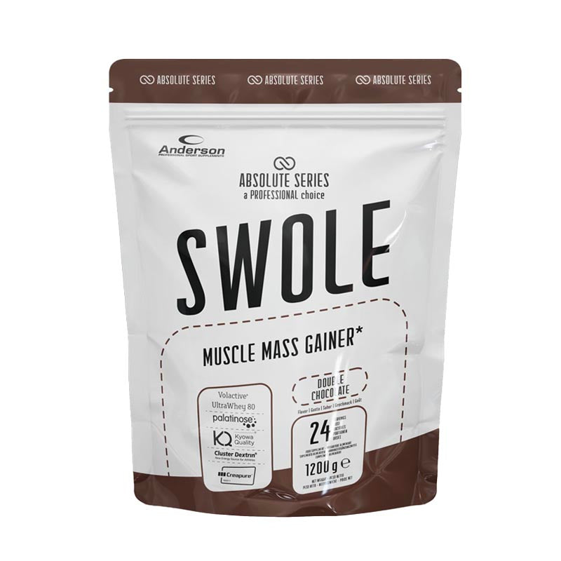 Muscle mass gainer SWOLE doppio cioccolato 1200 g in vendita su dietaesport.com