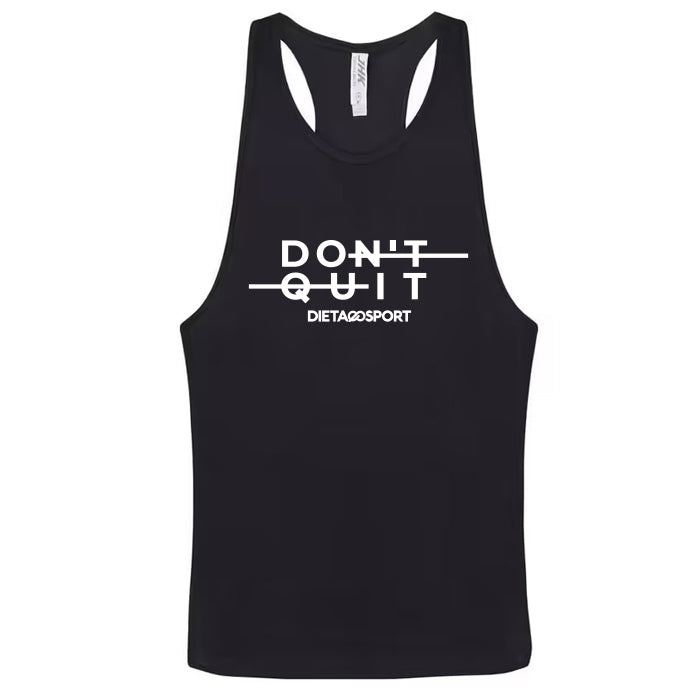 Canotta Tank Don't Quit Nera in vendita su dietaesport.com