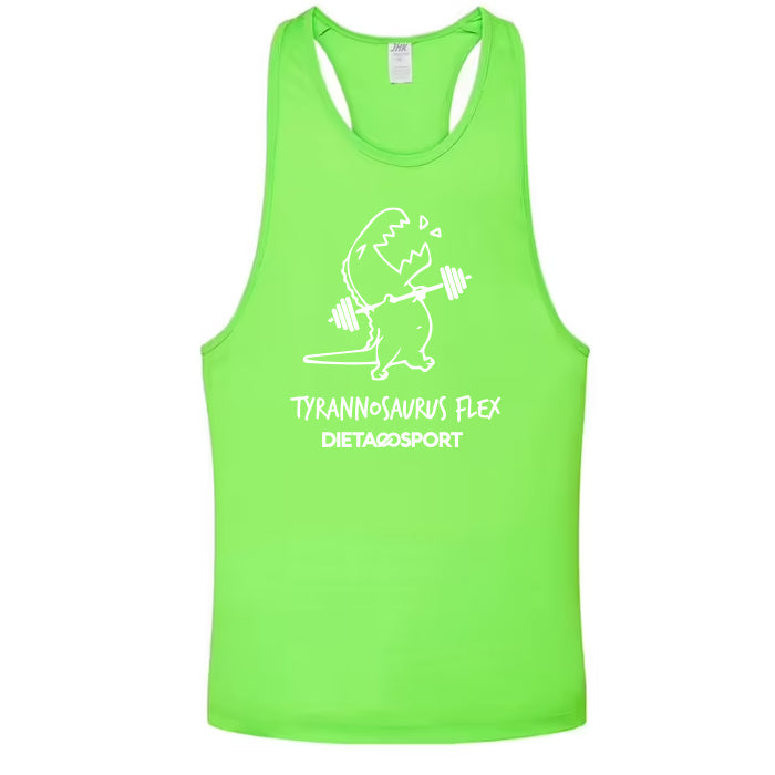 Canotta Tank T-Rex Lime Fluo in vendita su dietaesport.com