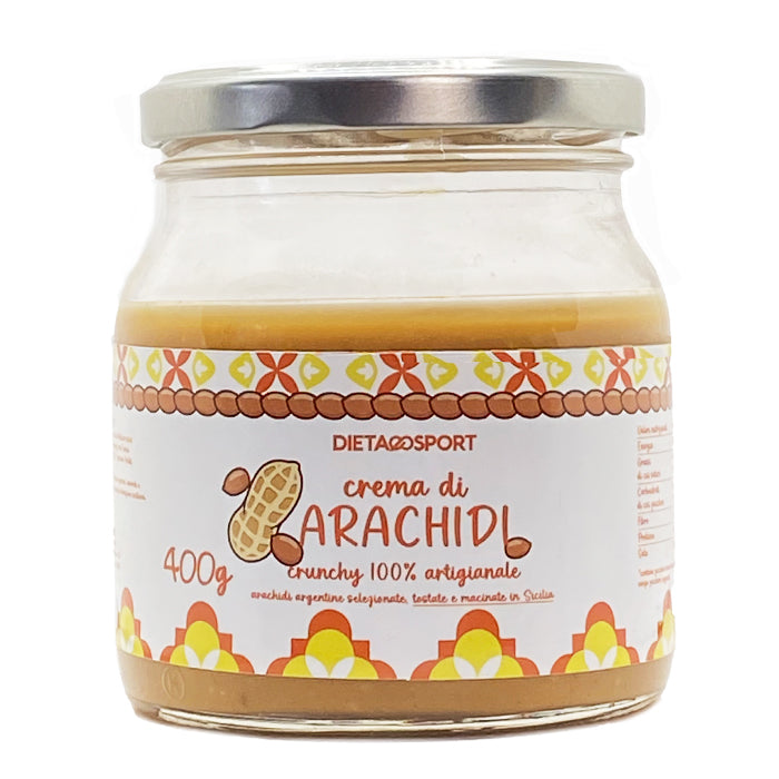 Crema di Arachidi 100% Artigianale Crunchy 400 g in vendita su dietaesport.com