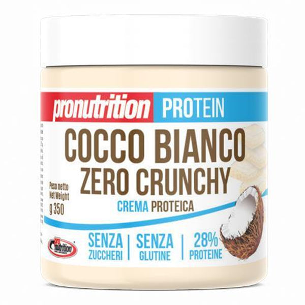 Crema proteica zero 350 g Cocco Bianco Crunchy in vendita su dietaesport.com