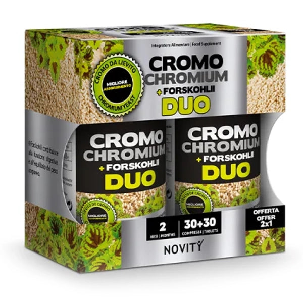 Cromo + Forskohlii duo 30 + 30 compresse in vendita su dietaesport.com