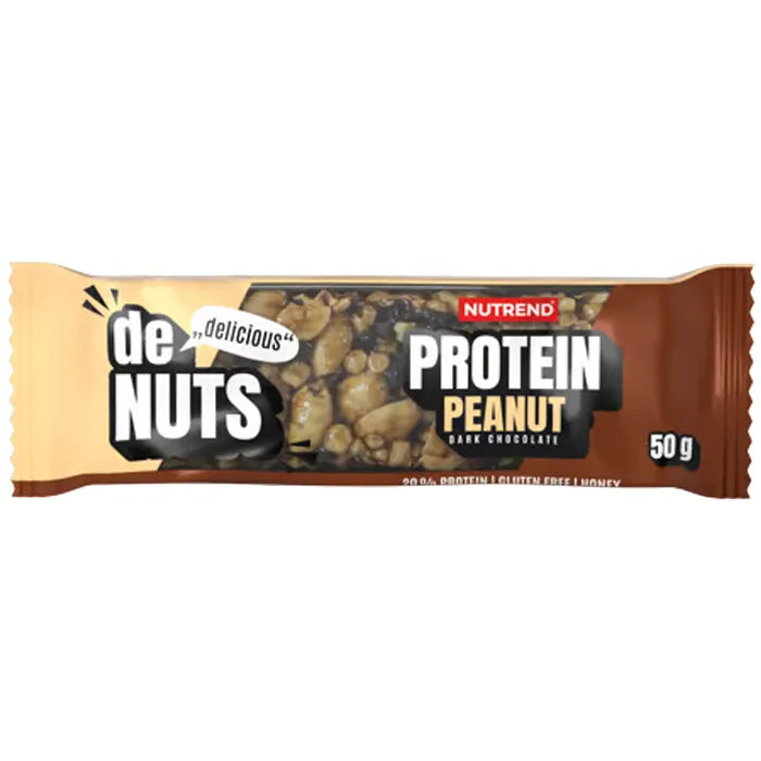 DENUTS Protein Bar 50g al gusto arachidi con cioccolato in vendita su dietaesport.com