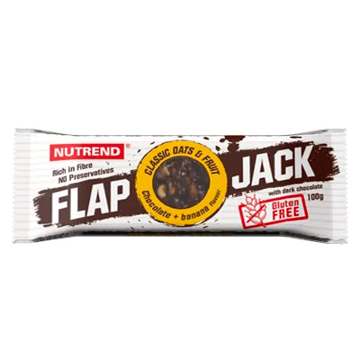 Flapjack Senza Glutine 100g al gusto fondente e banana in vendita su dietaesport.com