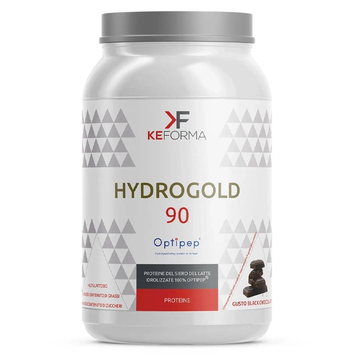 Hydrogold 90 900 g al gusto black chocolate in vendita su dietaesport.com