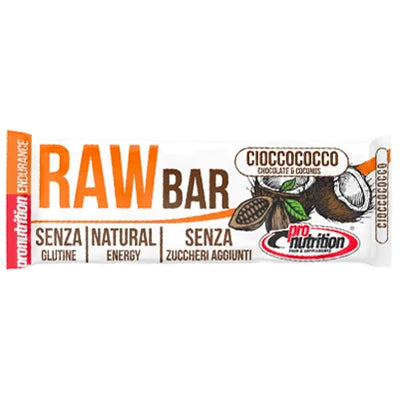 Raw Bar 50g al gusto cocco e cioccolato in vendita su dietaesport.com