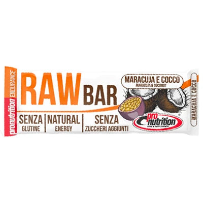 Raw Bar 50g al gusto maracuja e cocco in vendita su dietaesport.com
