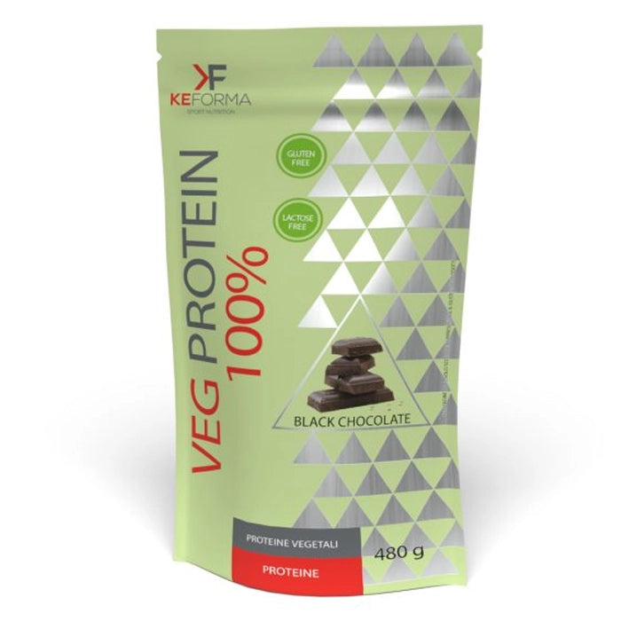 Veg Protein 100% 480 g al gusto black chocolate in vendita su dietaesport.com