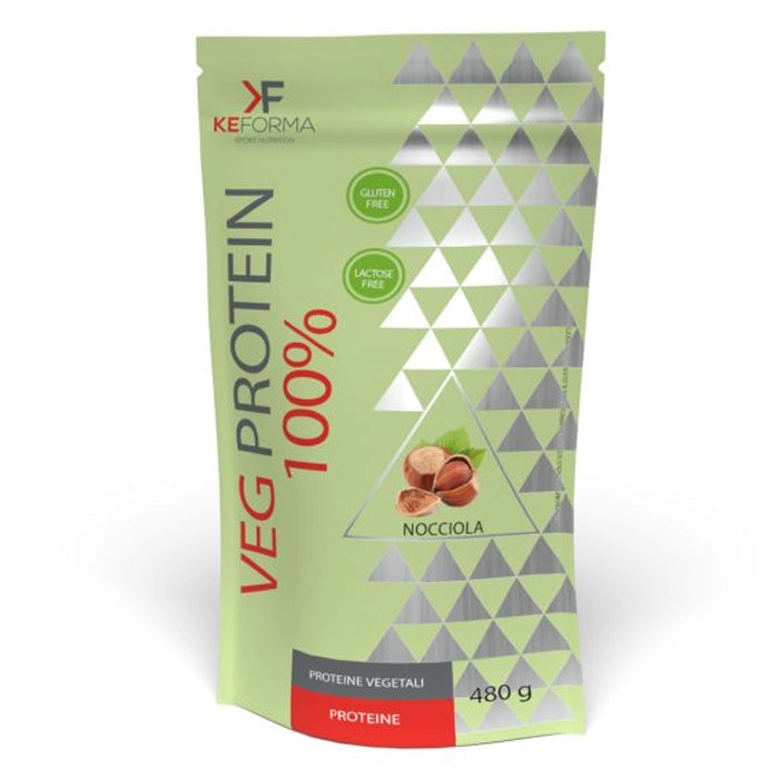 Veg Protein 100% 480 g al gusto nocciola in vendita su dietaesport.com