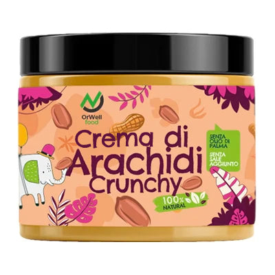 crema di arachidi crunchy orwell 500g in vendita su dietaesport.com