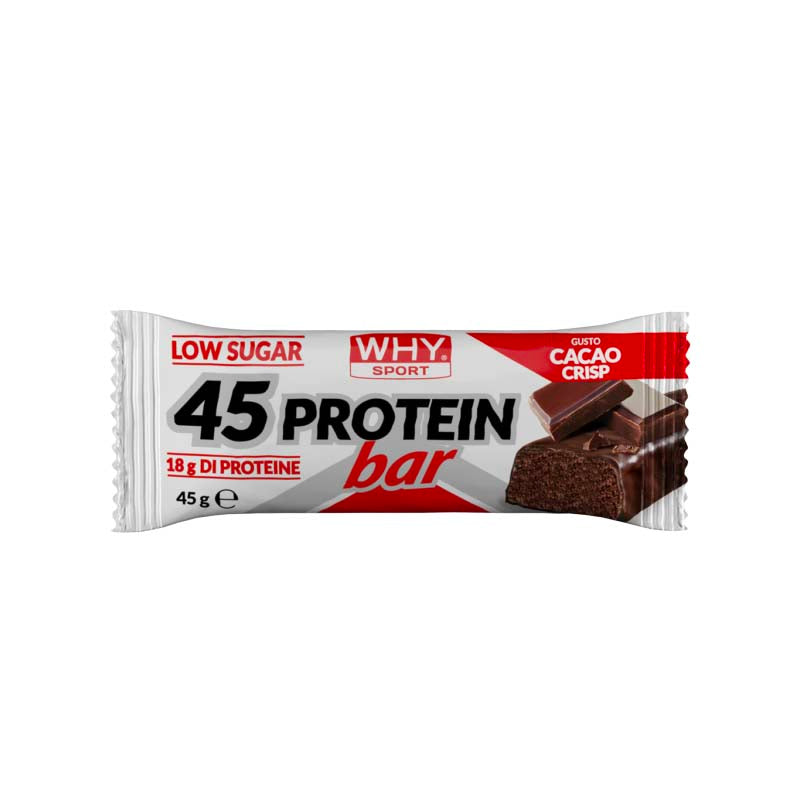 45 protein bar al gusto cacao crisp