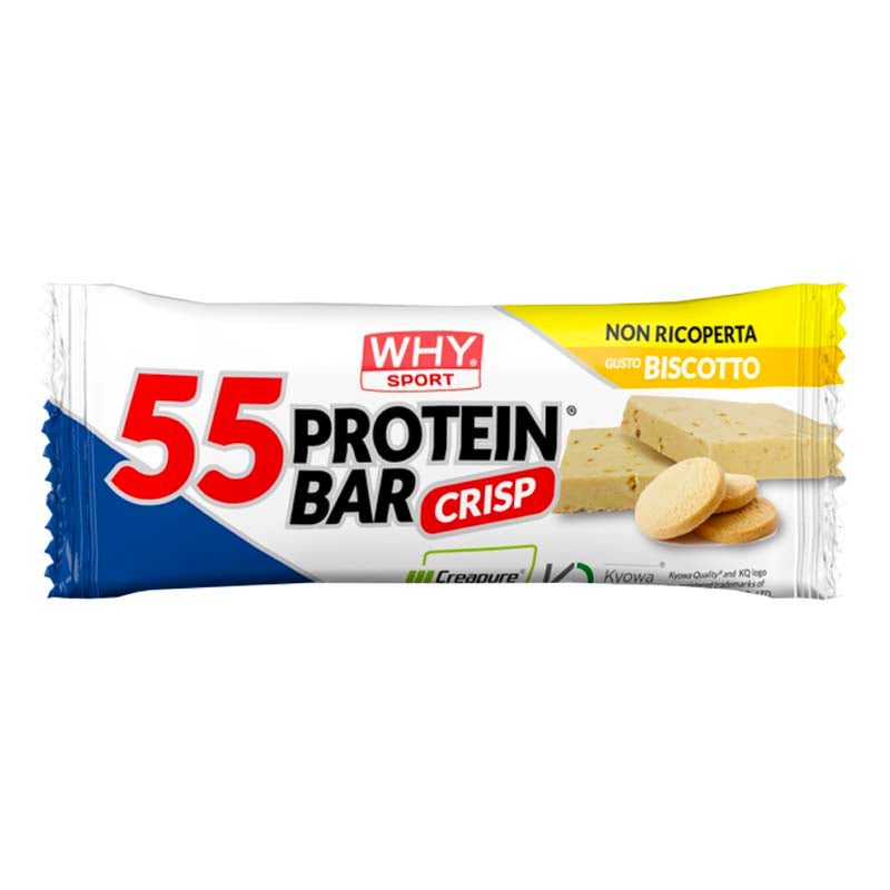 55 protein bar non ricoperta al gusto biscotto