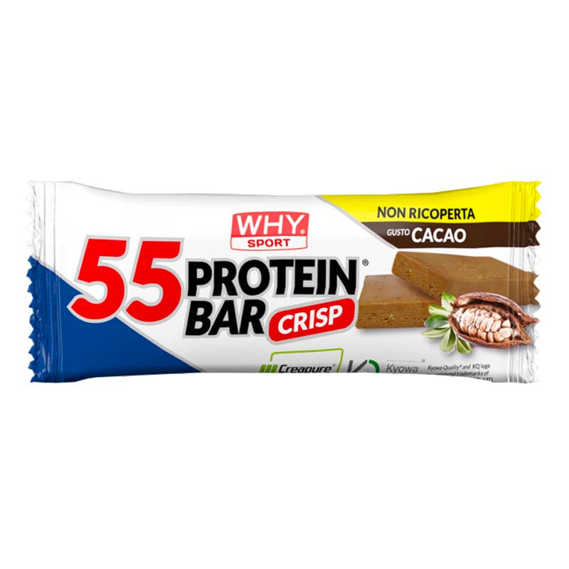 55 protein bar non ricoperta al gusto cacao
