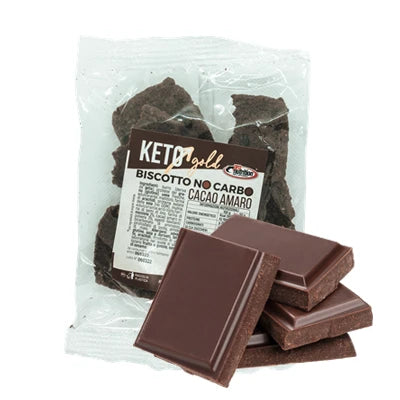 Biscotto Keto Nocarbo 50g al gusto cacao amaro in vendita su dietaesport.com