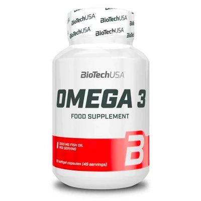 Barattolo di Omega 3 da 90 softgels della Biotech
