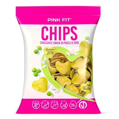 Pink Fit Chips 25 g riso e piselli in vendita su dietaesport.com