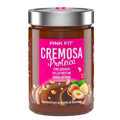 Pink Fit Cremosa 300 g gusto gianduia e nocciola in vendita su dietaesport.com