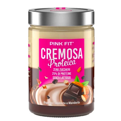 Pink Fit Cremosa 300 g gusto fondente e mandorla in vendita su dietaesport.com