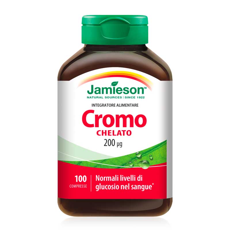Il cromo di Jamieson è un cromo chelato con aminoacidi per ottimizzare l’assorbimento del minerale.