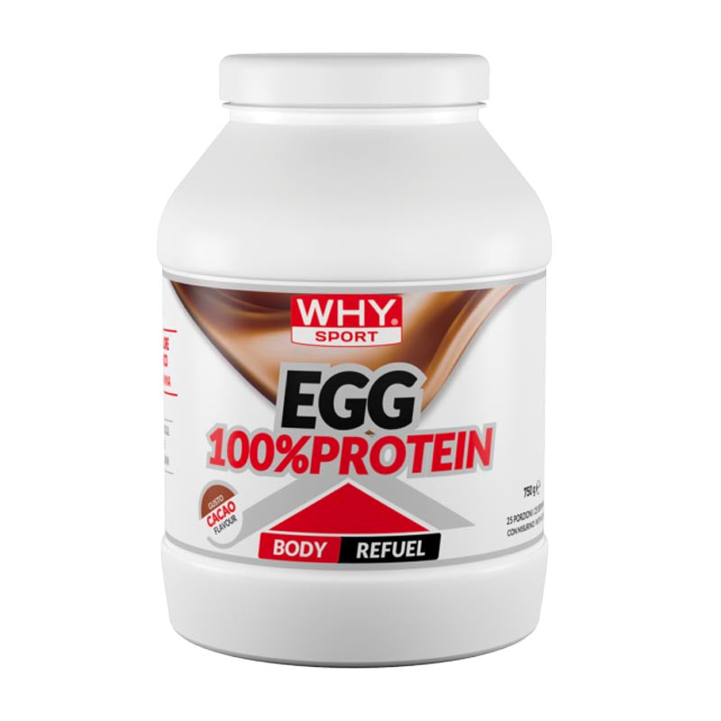 Barattolo di integratore alimentare di proteine dell’uovo