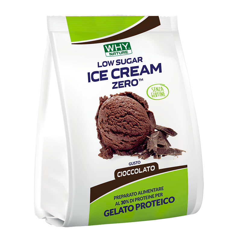 Buonissimo gelato proteico, zero e a basso contenuto di zucchero. Gusto cioccolato