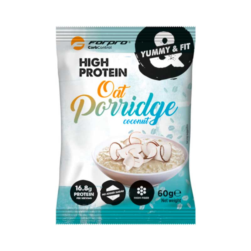 Confezione di porridge da 60g, ricca di proteine